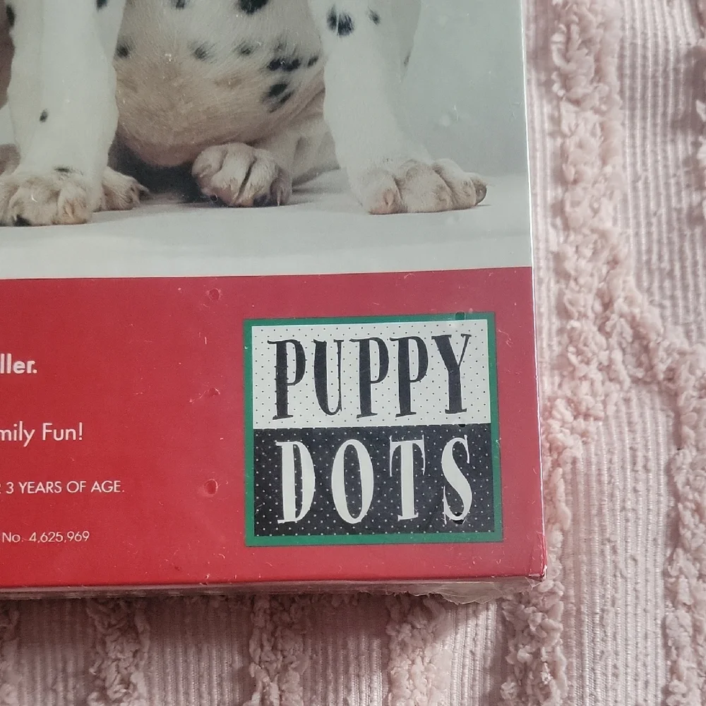 Puppy Dots Family Puzzle - Black and White